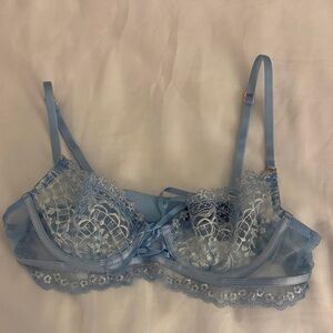 Honey Birdette Annabelle 32A Blue Lace Bra